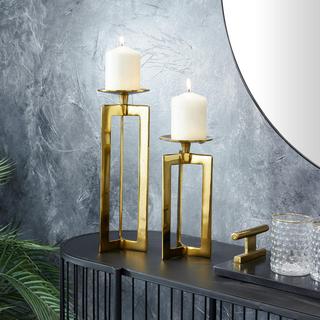 2-Piece Contemporary Candle Holder Set