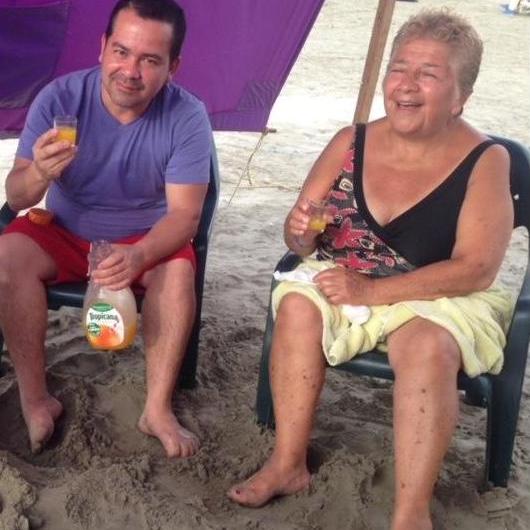 Olga and Tio, in Cartagena.