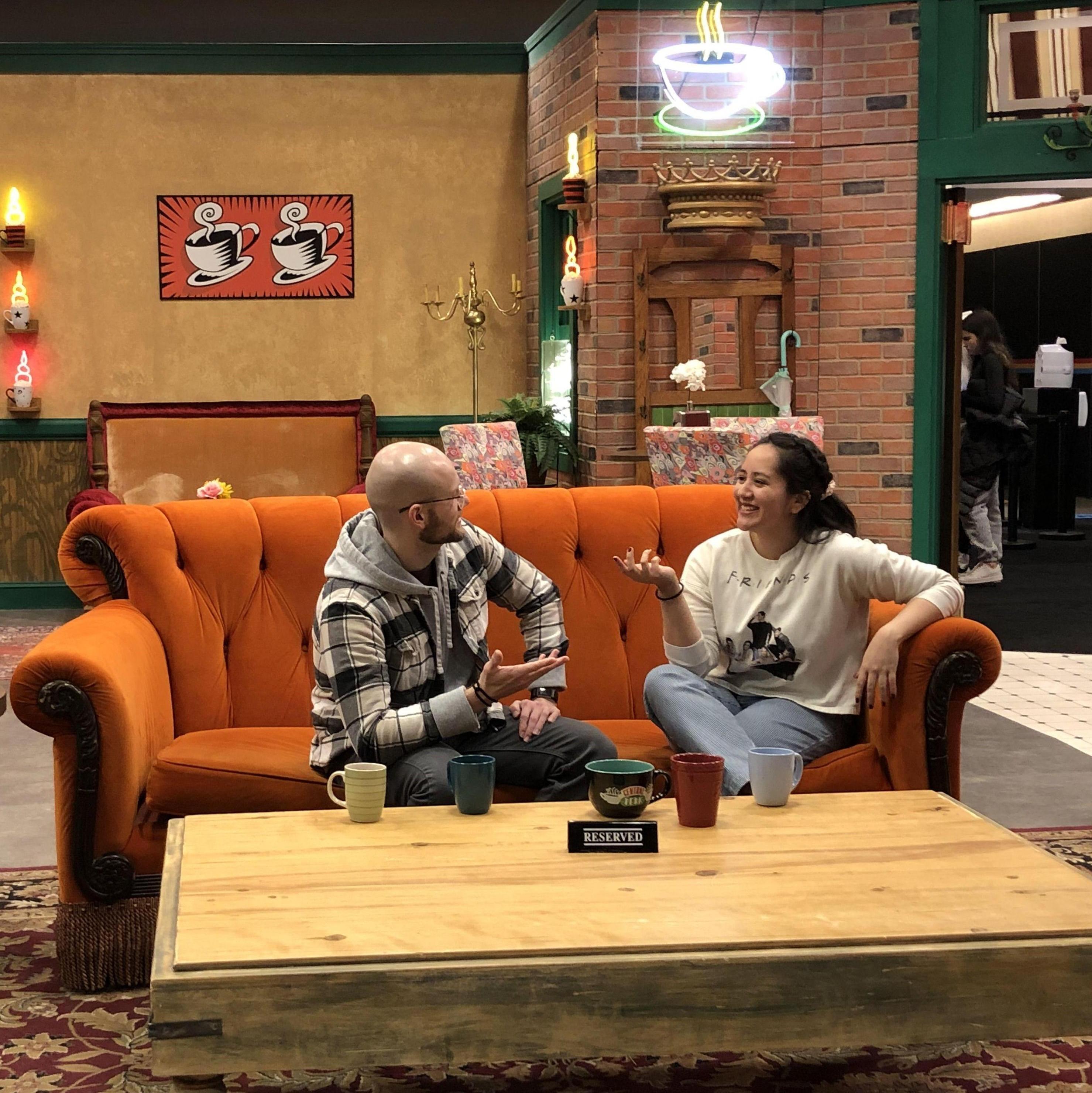 Enjoying some coffee at Central Perk