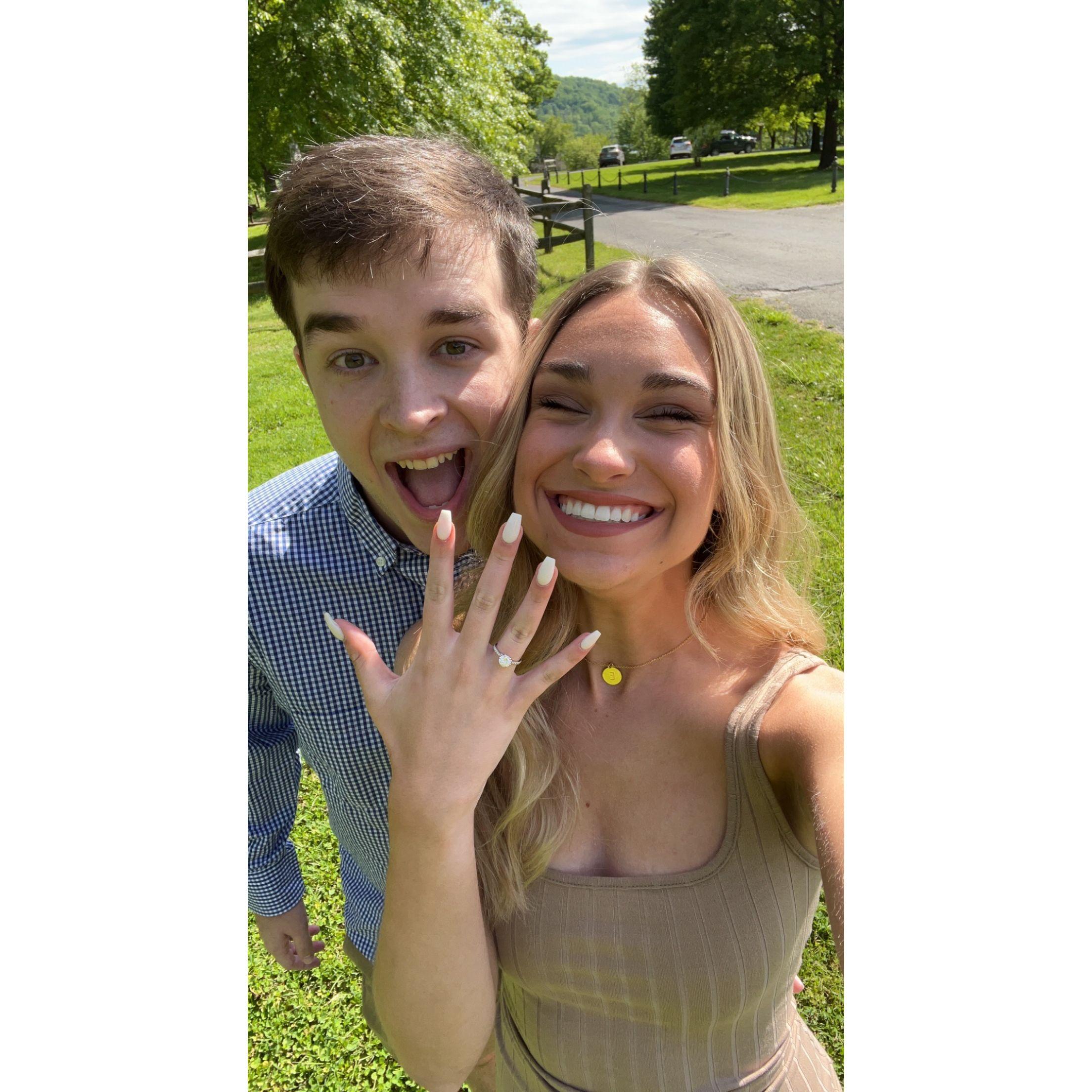 The day she said yes!