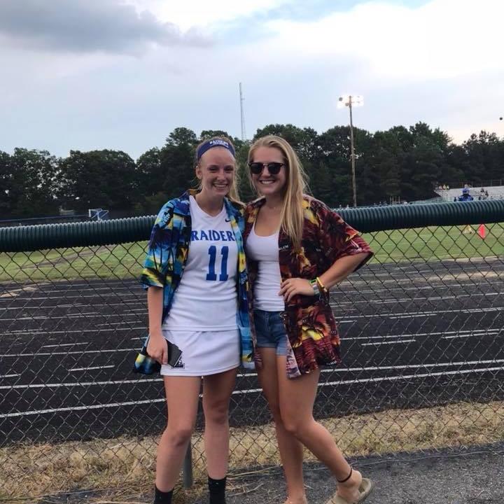 Kennedy and Jordan at a high school game!