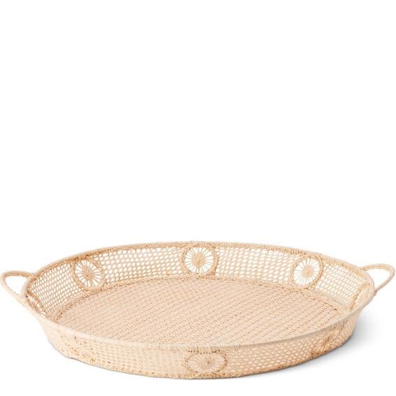 Raffia Oval Tray