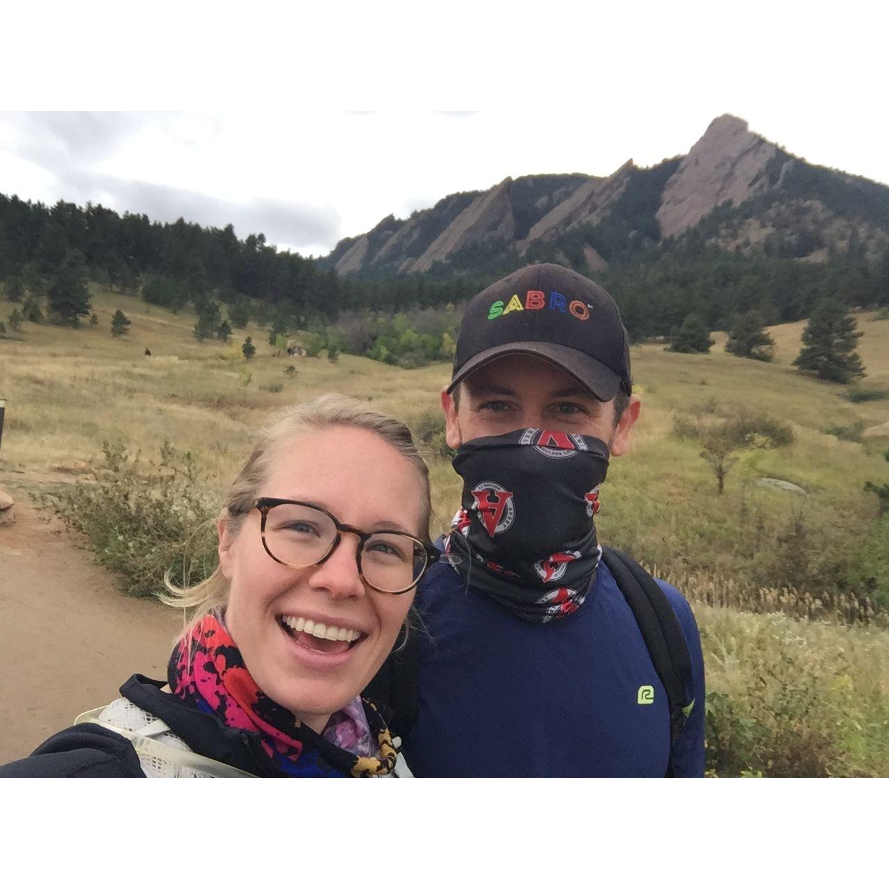 Weekend hikes in Boulder when Kyle lived there 