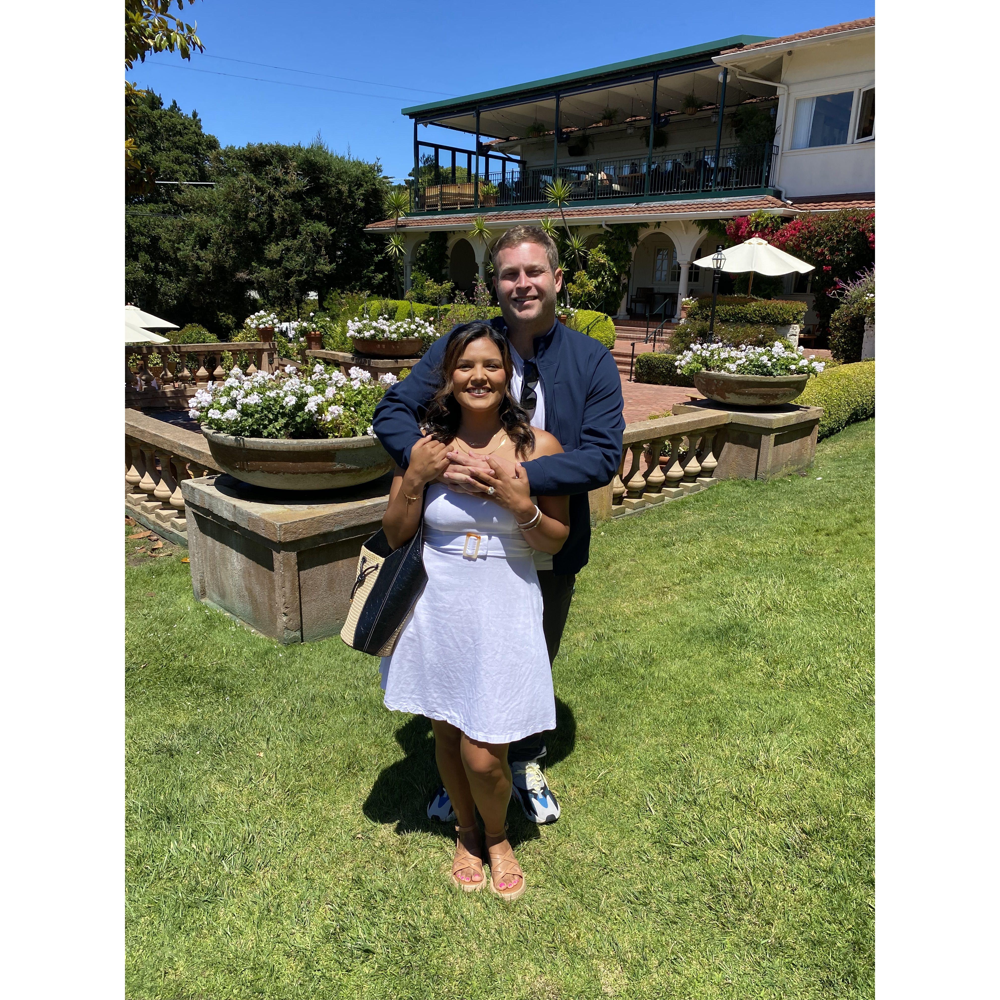 July 2024 during our tour of the venue! We instantly knew this is where we wanted to get married and celebrate