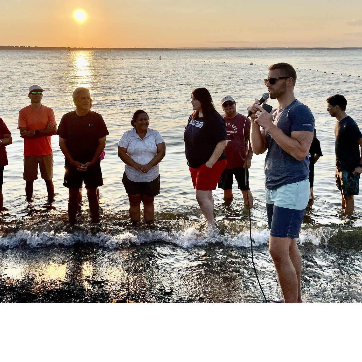 Tom's baptism at Colt State Park 2022