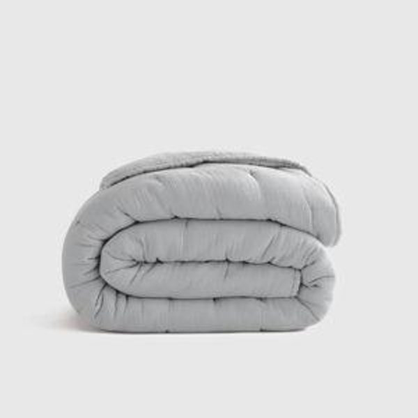 European Linen Dream Quilt in Mist