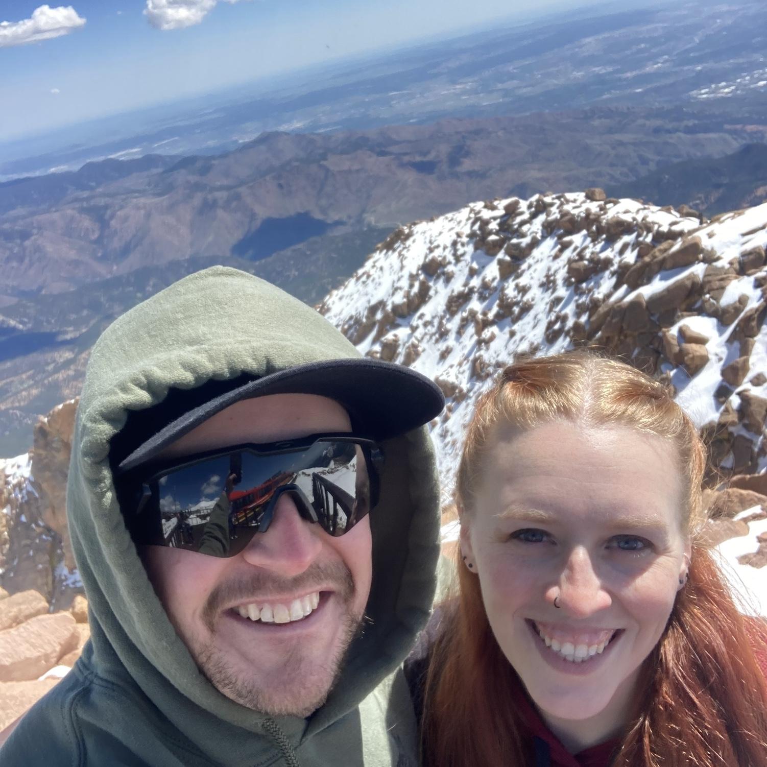 On top of Pikes Peak
