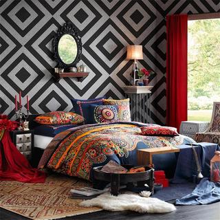 Hollywood Boho Printed Duvet Set