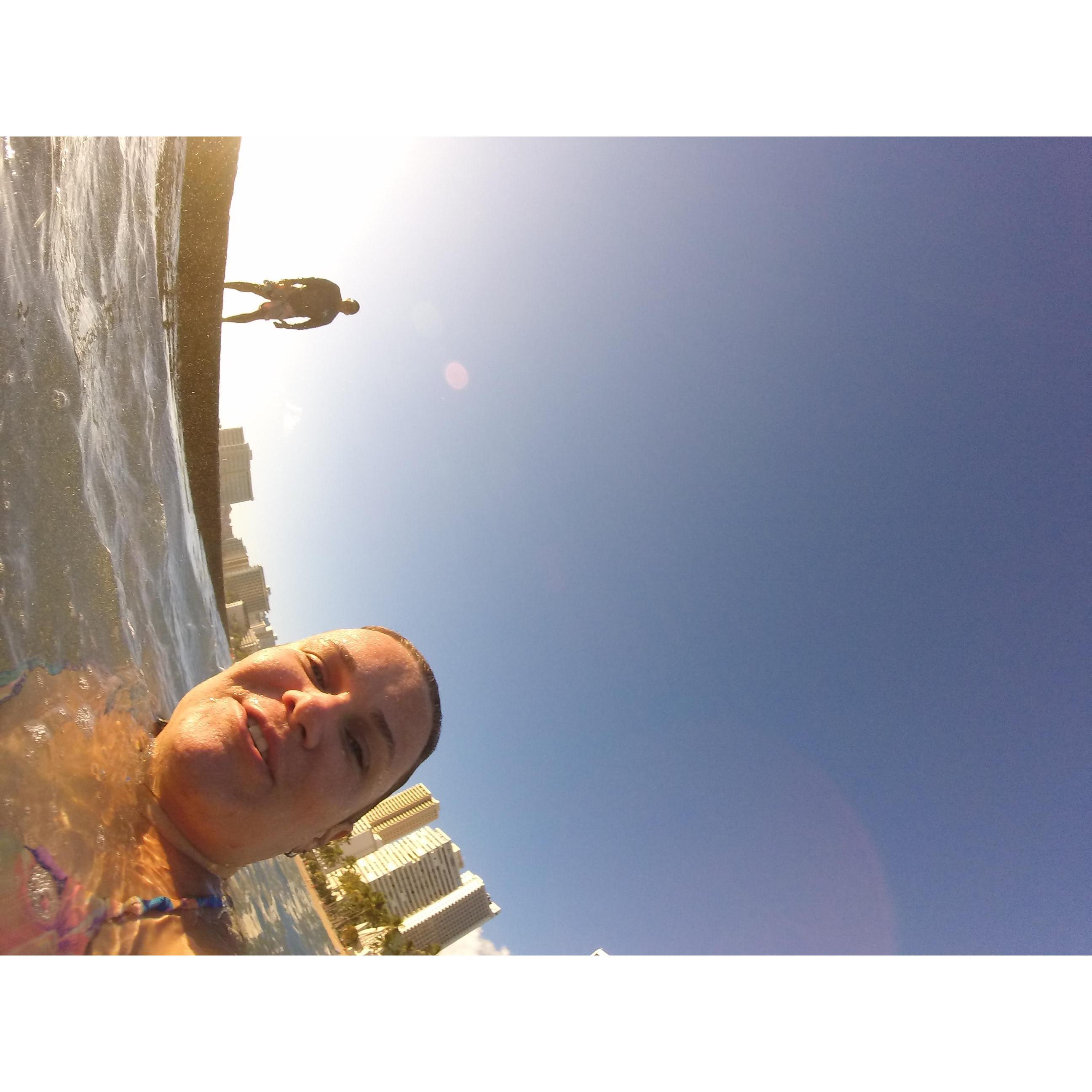 many days at the beach being silly