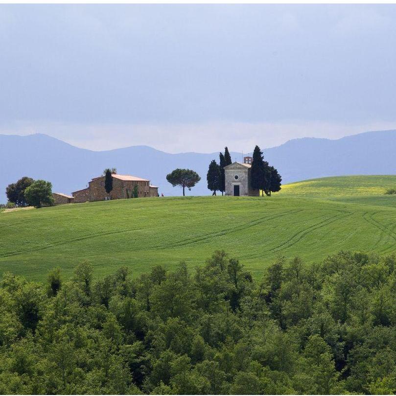 La Capella di Vitaleta, outside San Quirico d'Orcia, Italy. The proposal site!