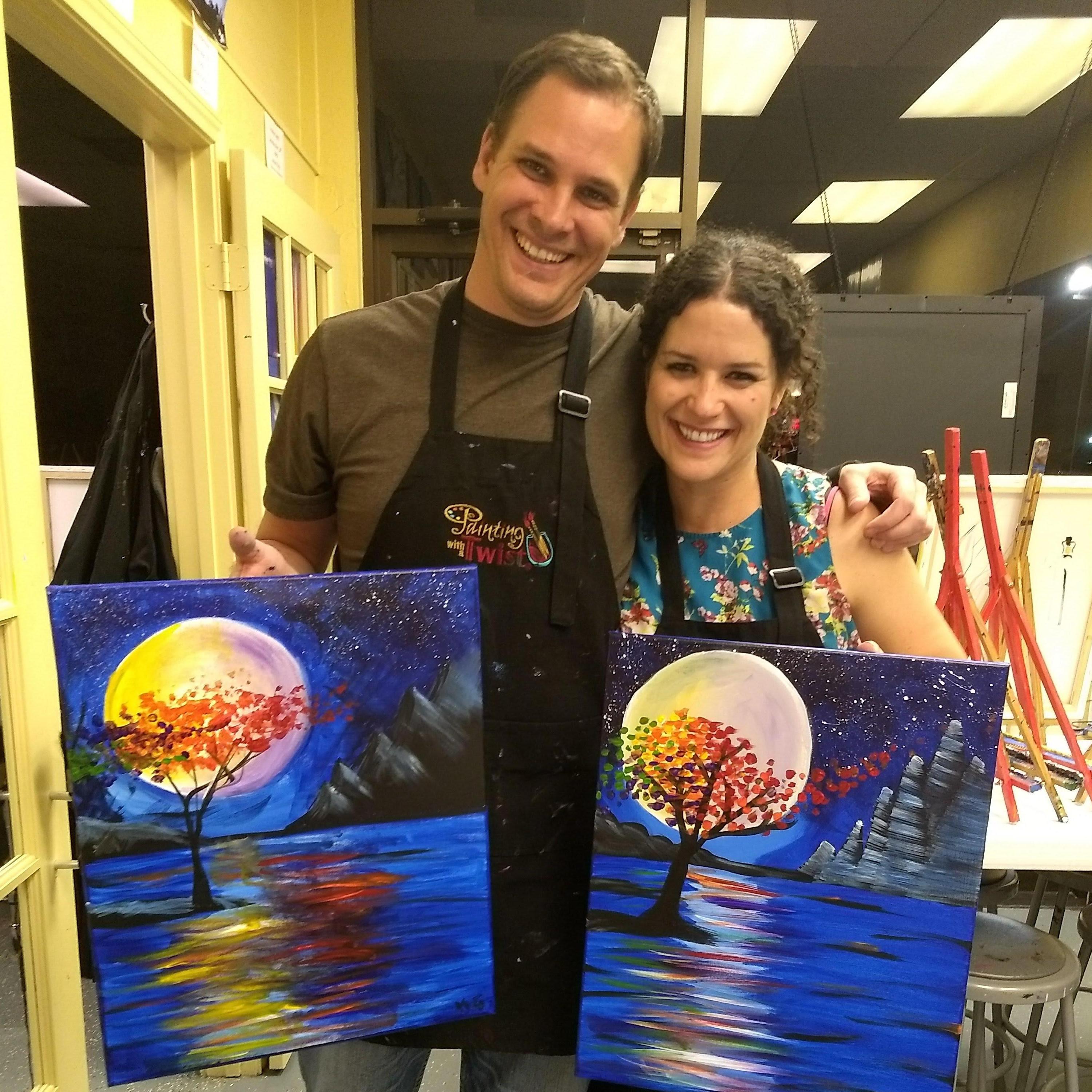 Houston, TX. Testing our artistic skills. Some are more artistic than others but no, these are no longer on display.