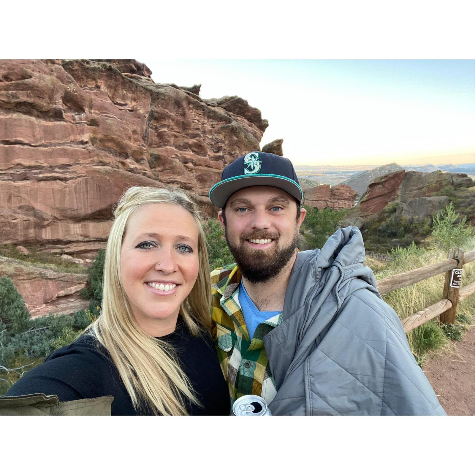 Our first concert at the Red Rock in CO!
