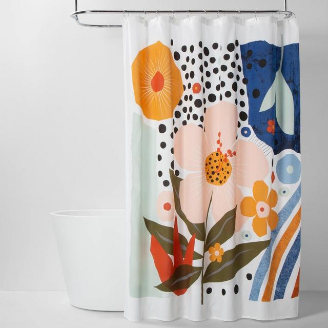 Exploded Graphic Shower Curtain - Room Essentials™