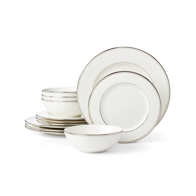Lenox Federal Platinum 12-Piece Dinnerware Set, Service for 4