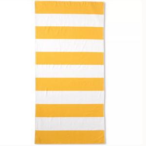 Cabana Stripe Beach Towel (Goldenrod Color)