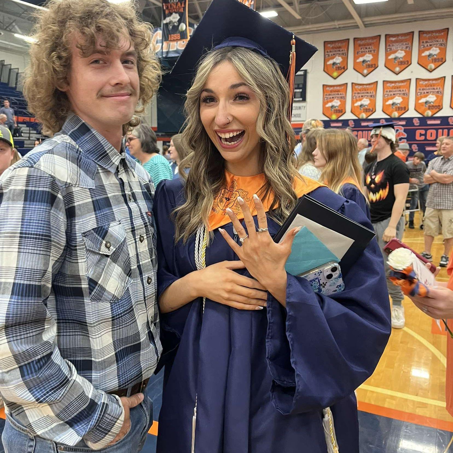 The moment I said yes!
