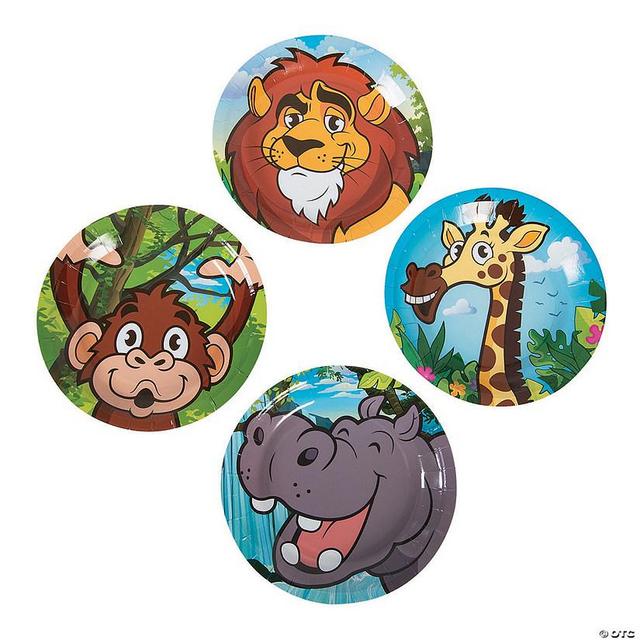 Zoo Adventure Paper Dessert Plates - 8 Ct.