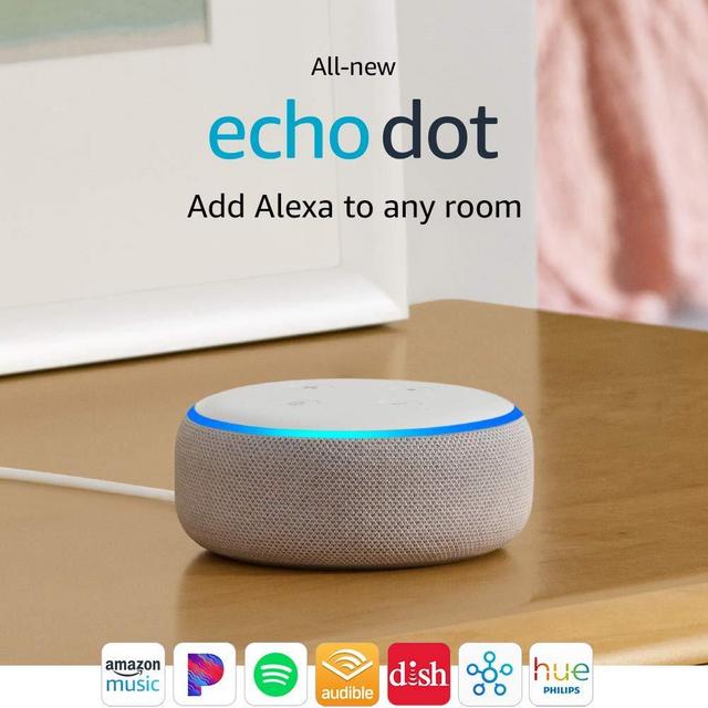 All-new Echo Dot (3rd Gen) - Smart speaker with Alexa - Sandstone