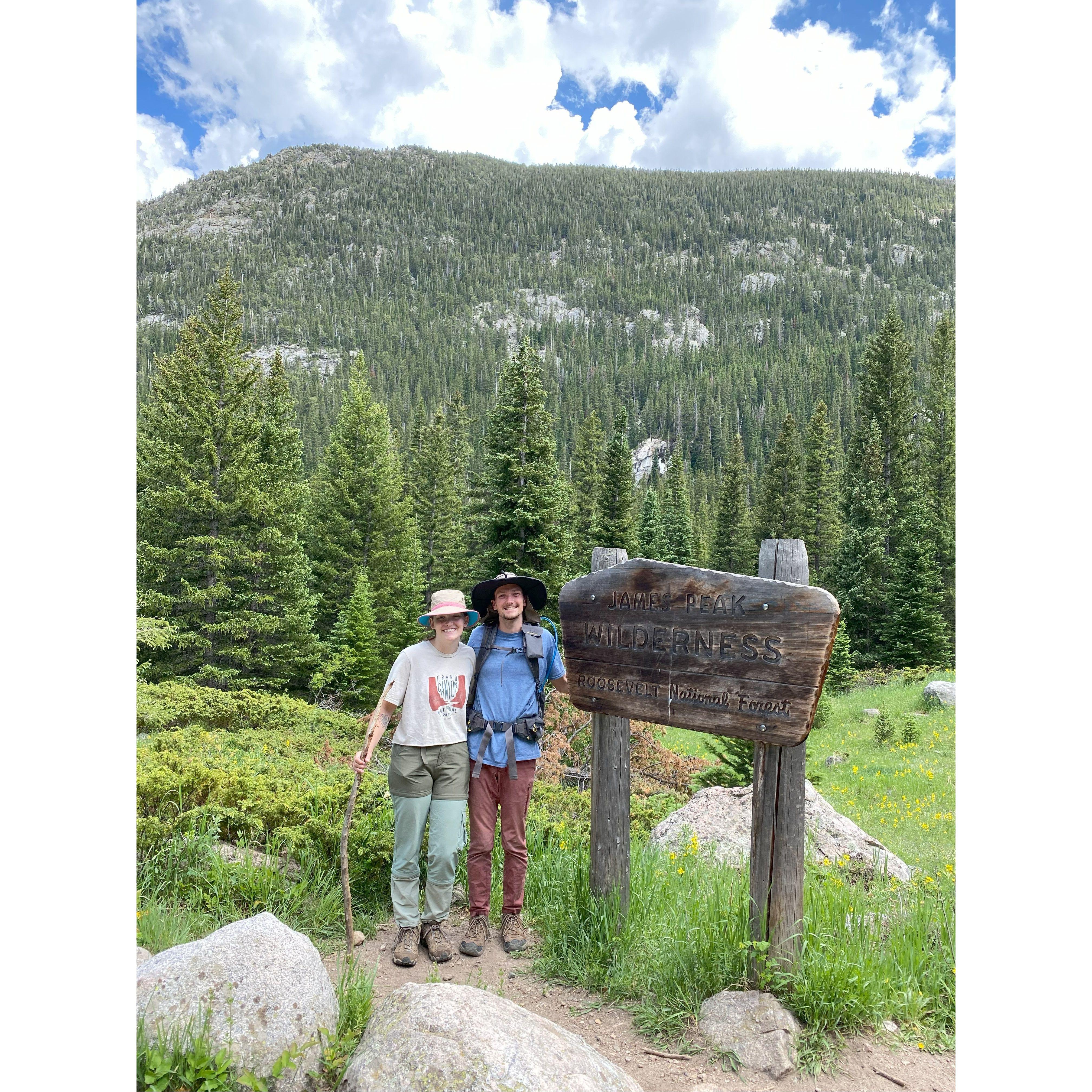 June 2022. Hike in James Peak Wilderness, CO.