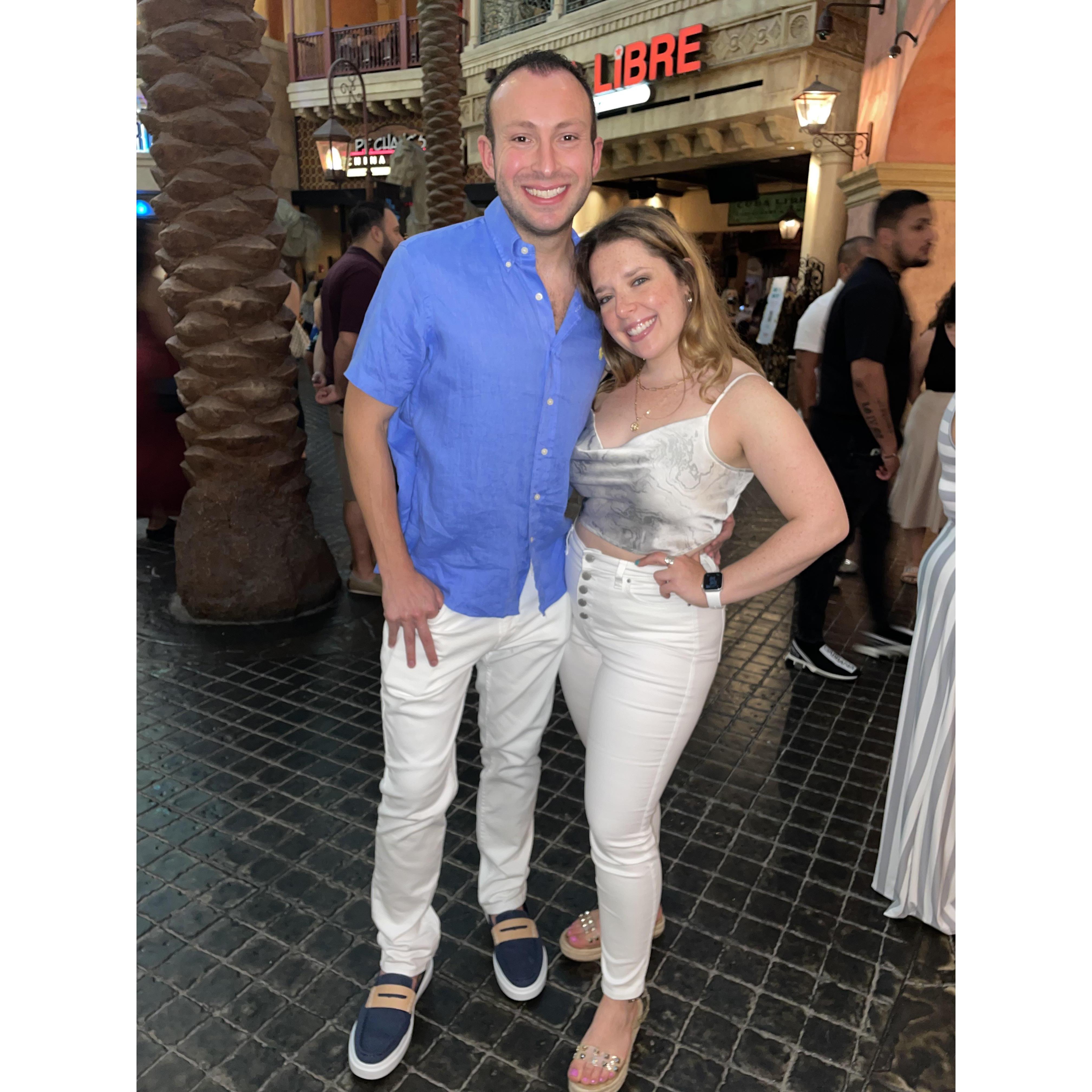 Out in AC one week before Corey popped the question!