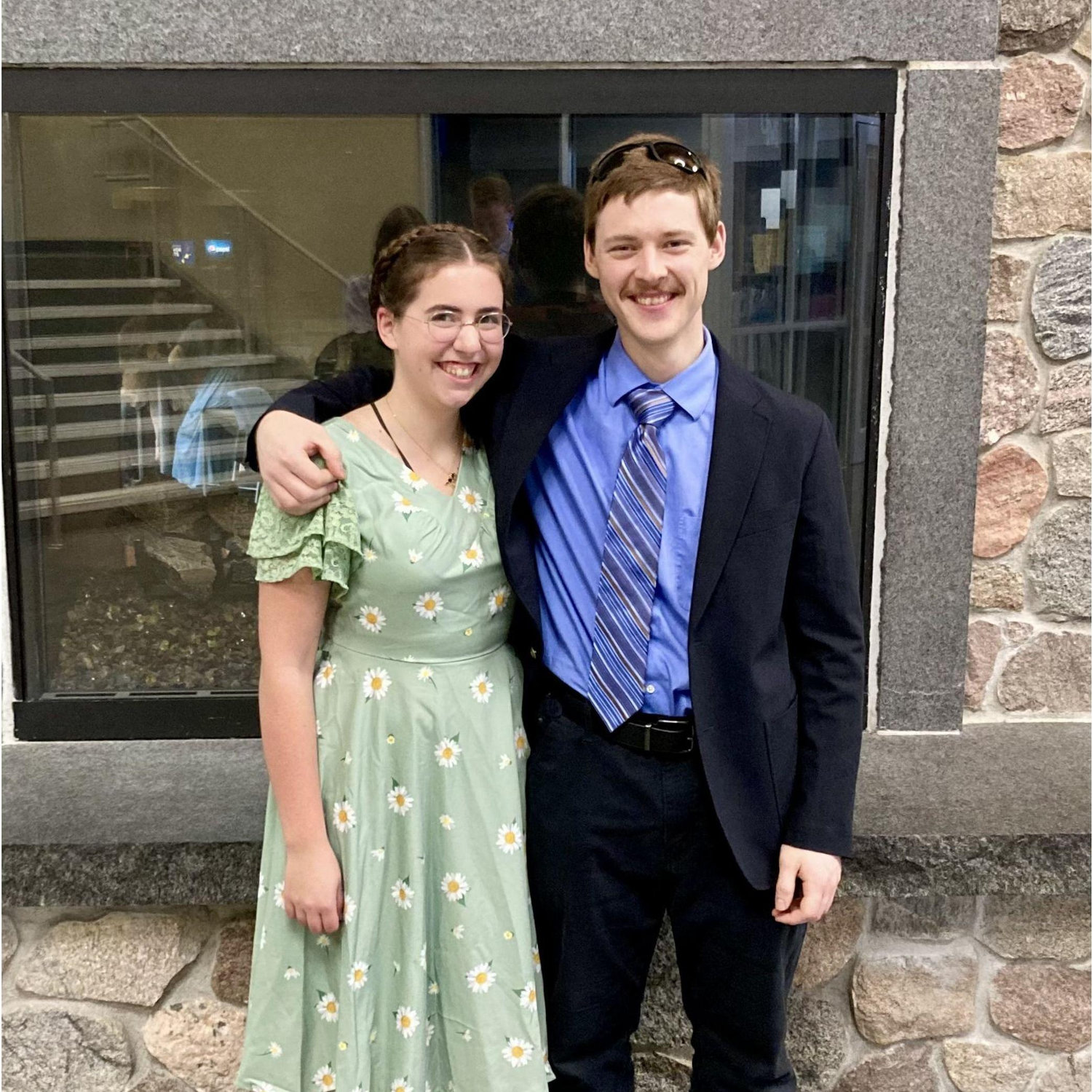By Easter, things had gotten more serious... 
at the Easter Vigil I (Gianna) knew without a doubt that I was going to marry Stephen!