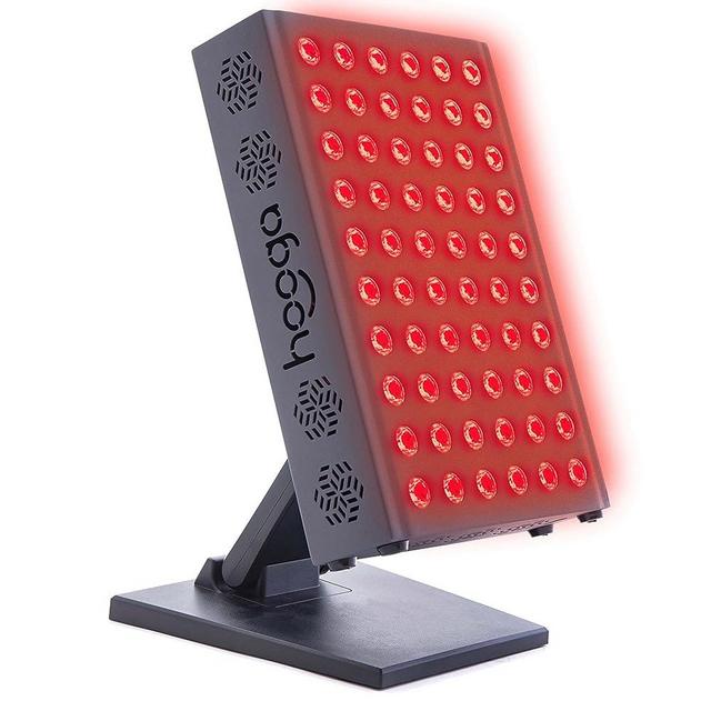 Hooga Red Light Therapy 660nm 850nm Red Near Infrared, Dual Chip Flicker Free LEDs, PRO Series, Adjustable Stand, 60 LEDs, Clinical Grade for Energy, Pain, Skin, Recovery, Performance. HGPRO300.