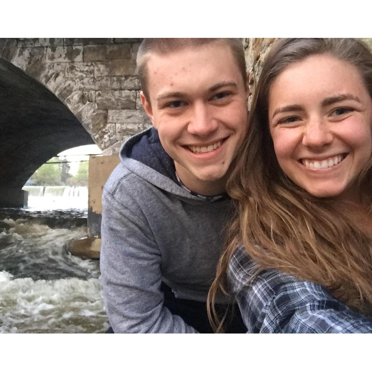 The first time we visited Mason's hometown. Also, the first time Cortney met his parents!