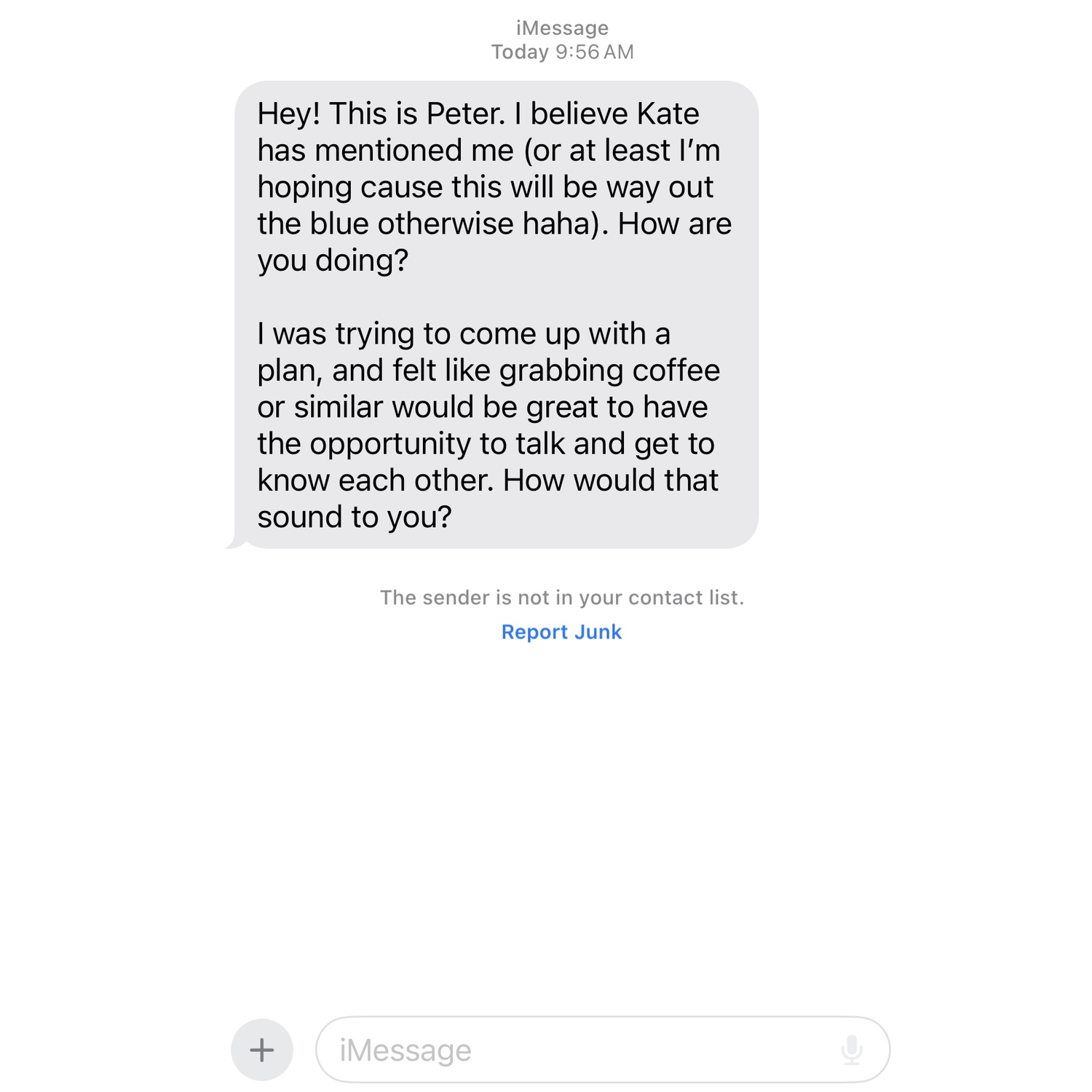 The First Text!