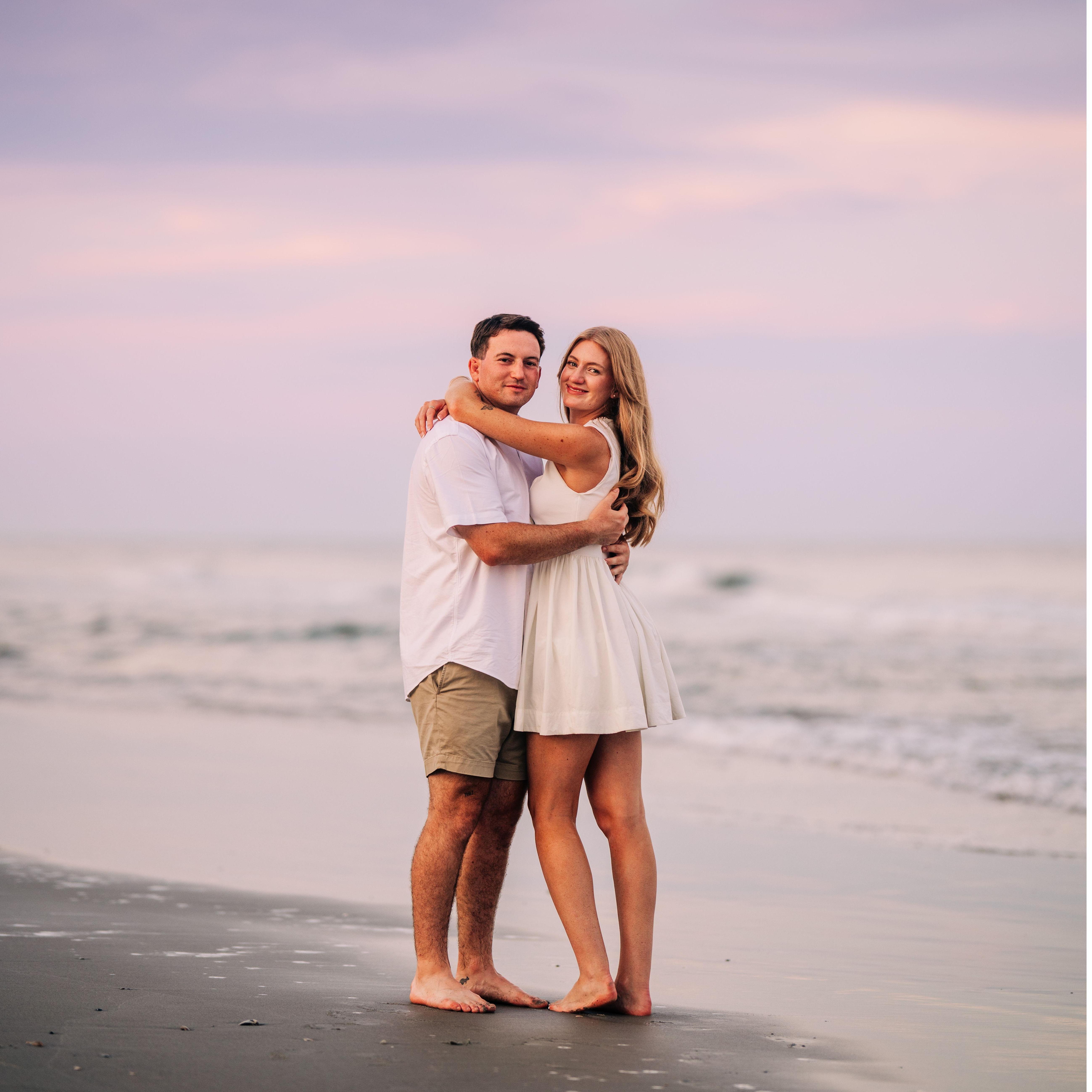 The sunset was perfect.