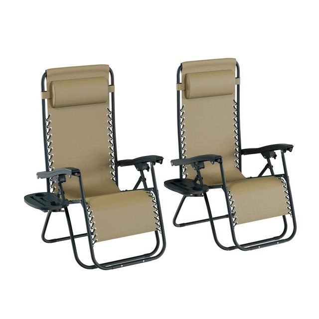 Zero Gravity Lounge Chairs- Set of 2