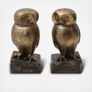 Resin Owl Bookends