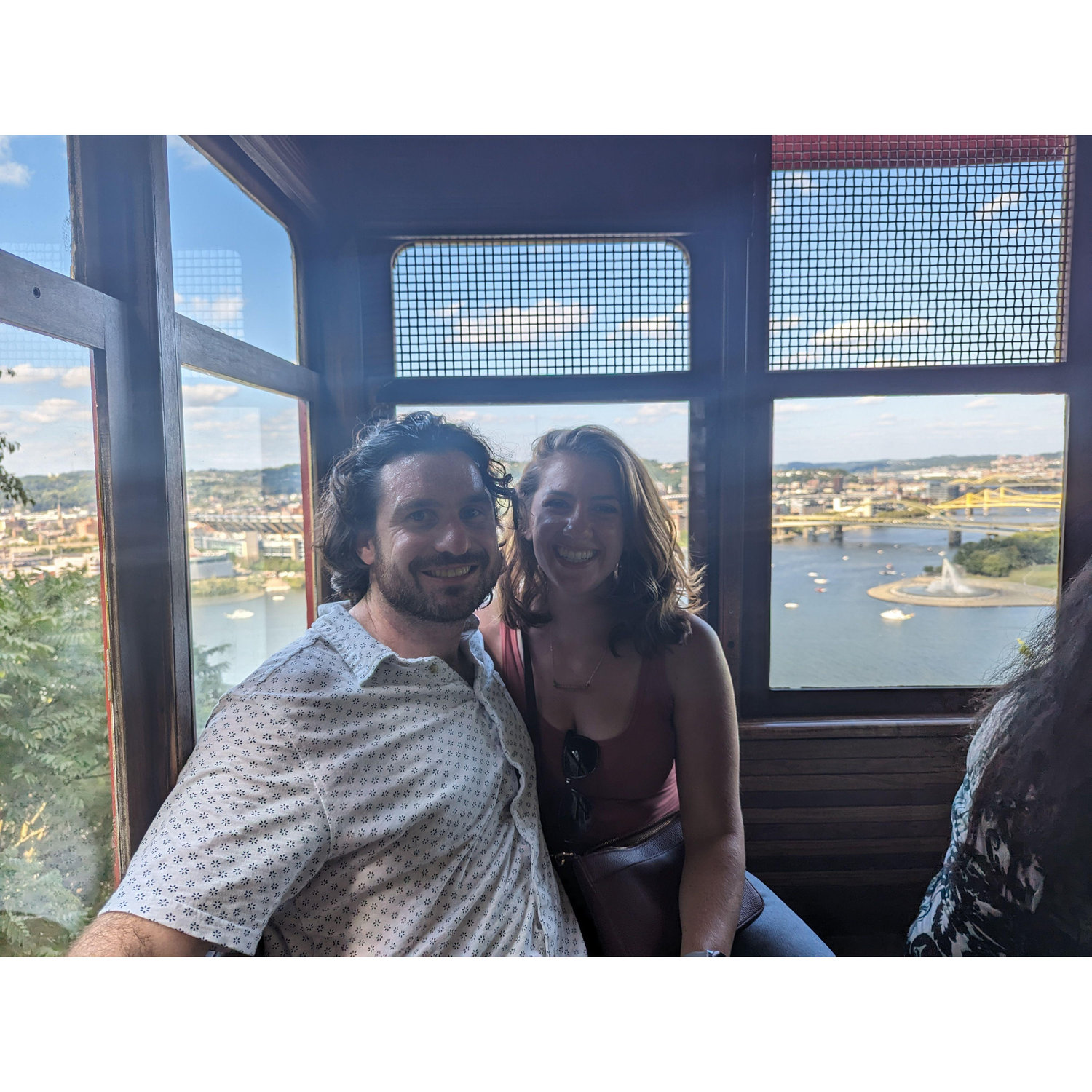 Tommy's first time on the Duquesne Incline in Pittsburgh! September 2023.