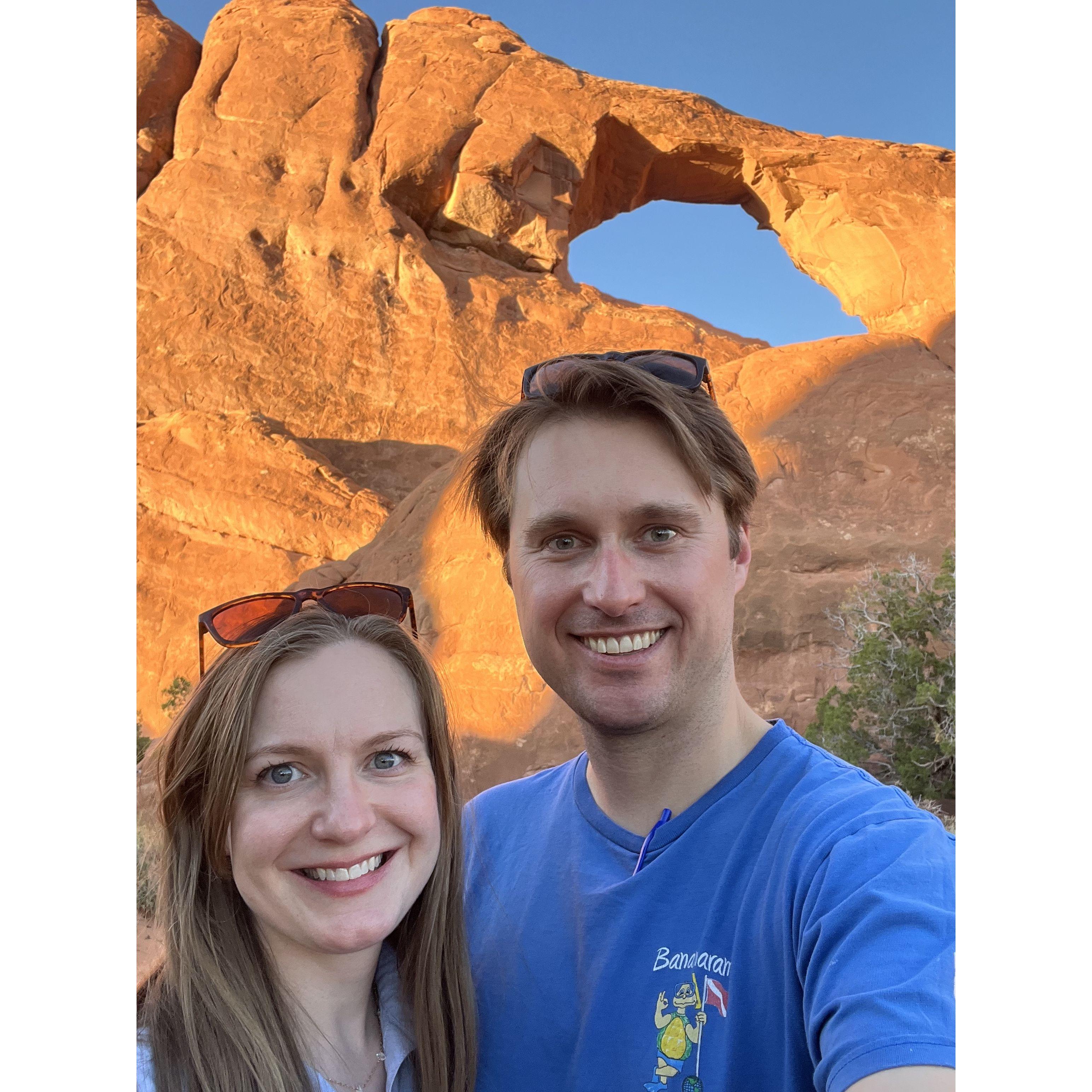 At Arches National Park in Utah