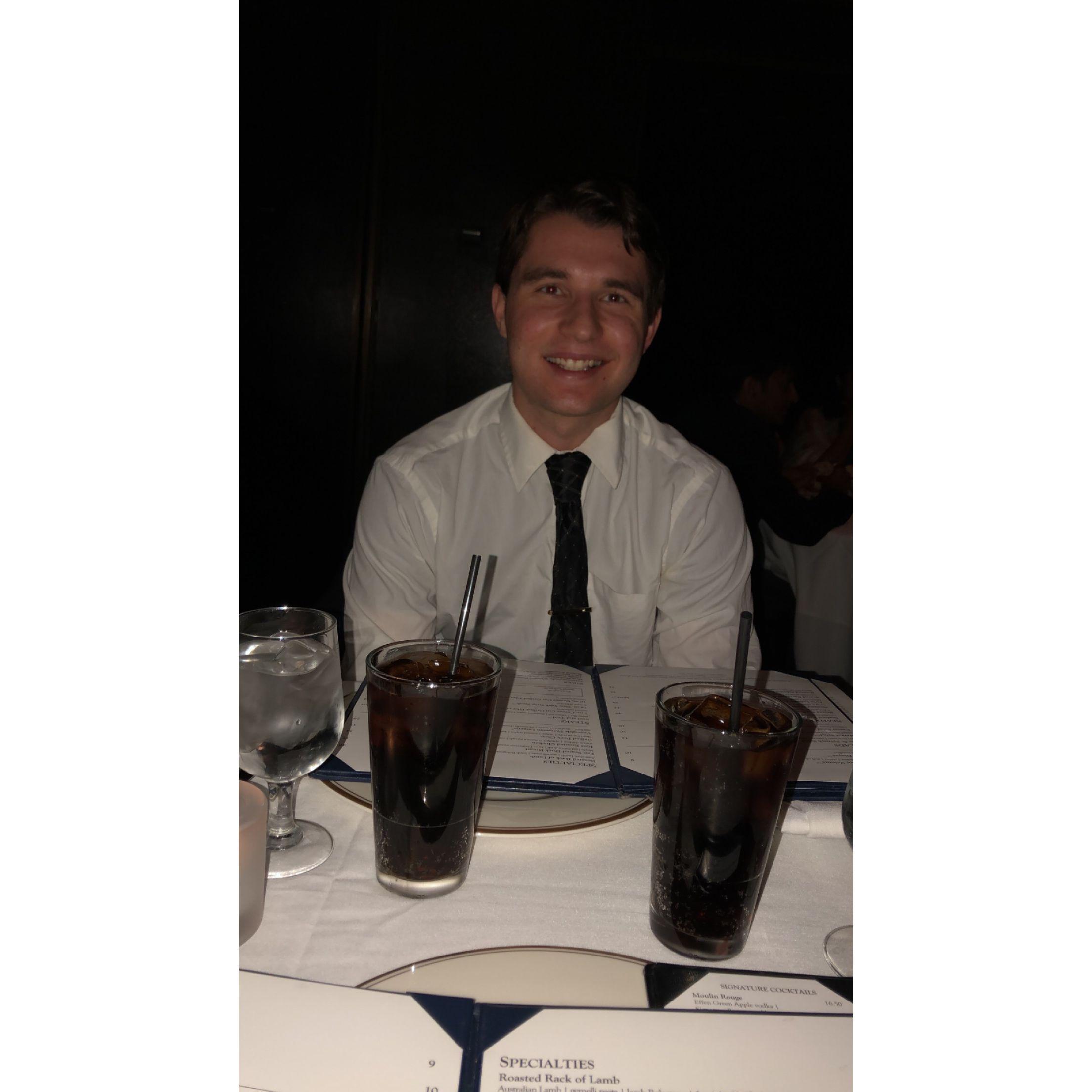 One of our first dates, circa 2018.