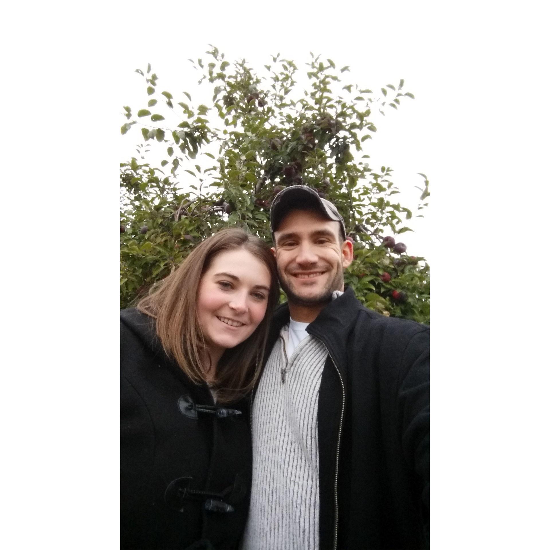 We've had so many firsts together. Like the first time we went apple picking (1st month of dating!)