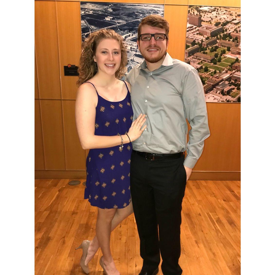 Our first photo together