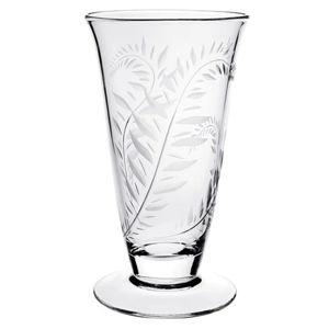 William Yeoward Crystal Jasmine Footed Vase 11 Inches