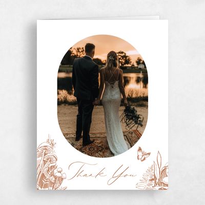 Orange Rustic Wedding Thank You - Kalinda Photo