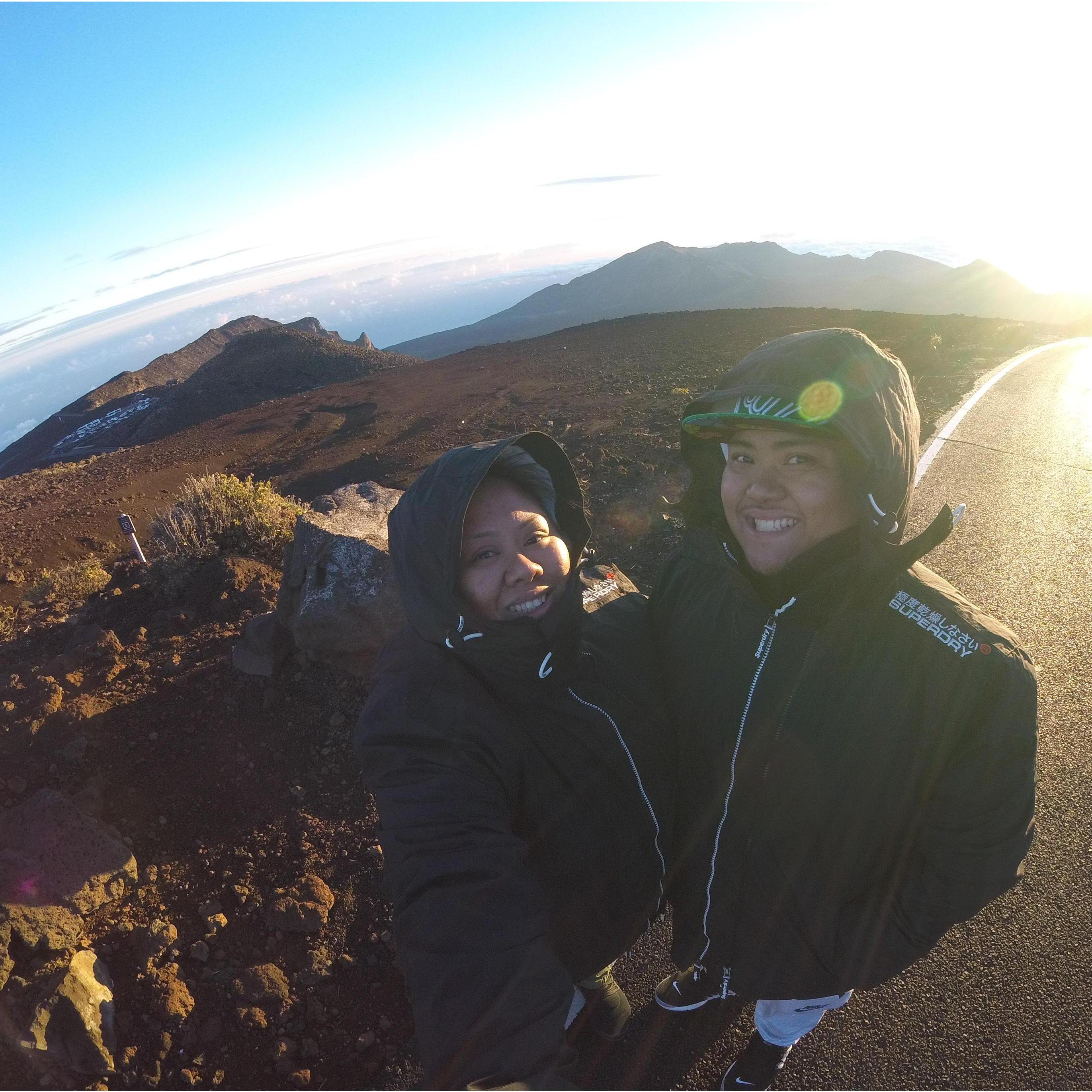 On top of the world together.