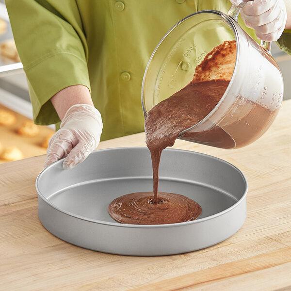 Baker's Mark 12" x 2" Round Straight Sided Glazed Aluminized Steel Cake Pan