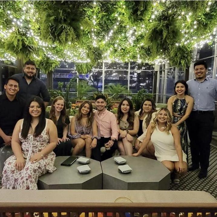 April 2021: Eli’s 28th Birthday | From top left to right: Oscar, Juan, Nena, Ashley, Vanessa, Lisa, Heather, Genesis & David