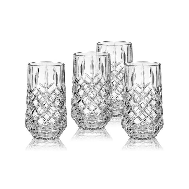 Mikasa Wesley 12 Ounce Highball Glass 4-Piece Set