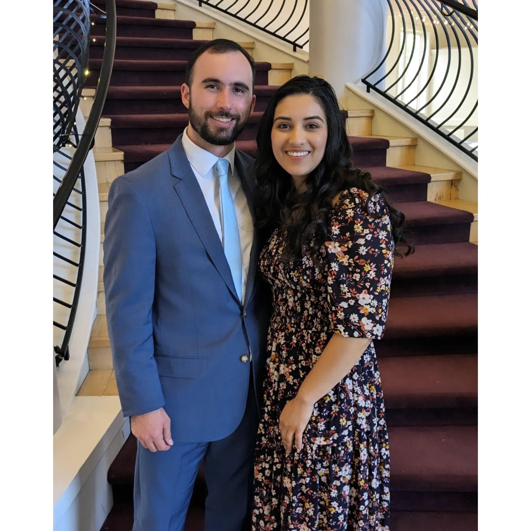 At a friend's wedding May 2024 in Colorado (I really like this dress)