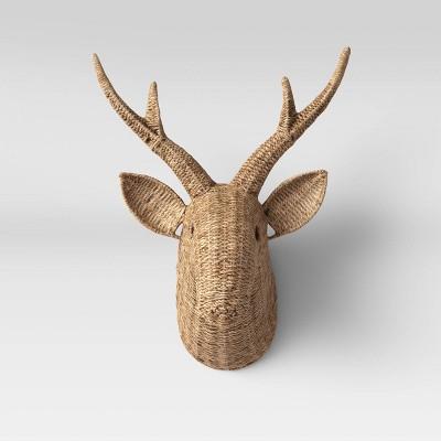 Seagrass Deer Head Wall Decor Natural - Opalhouse&#8482;