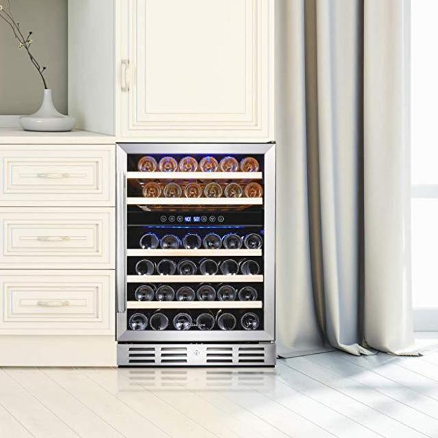 Kalamera 24'' Dual Zone Wine refrigerator Dual Zone