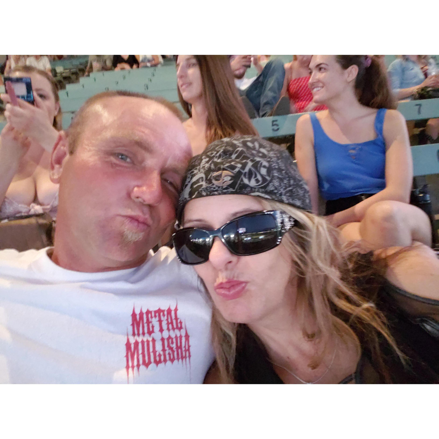 Being goofy and loving our time together at the Kane Brown concert.