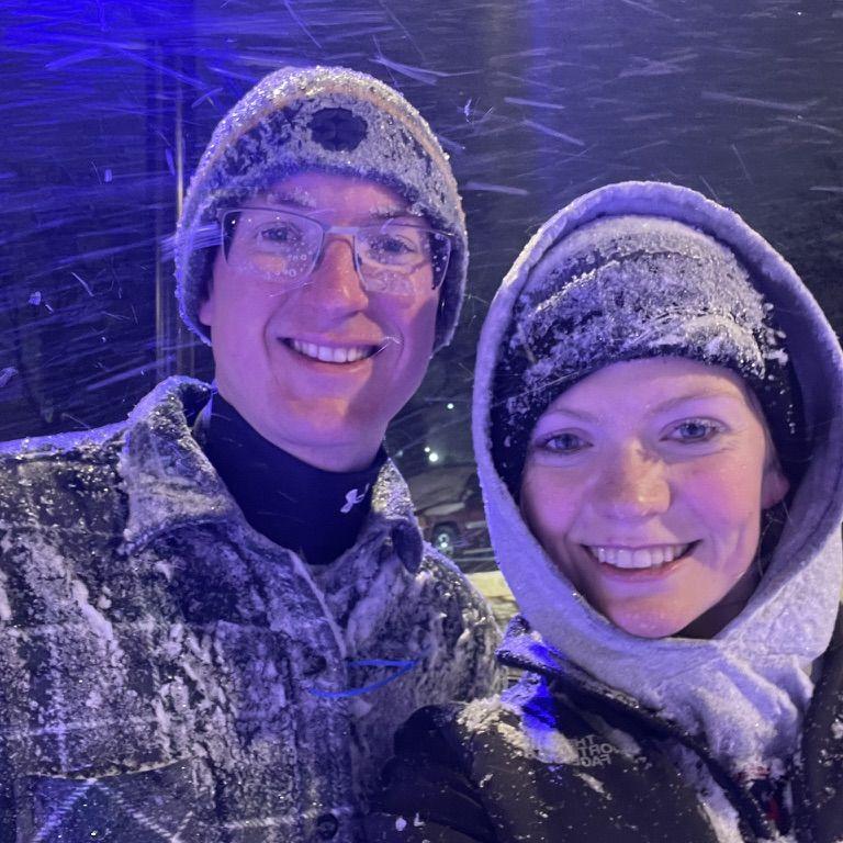 Ice skating in Holland, Michigan.