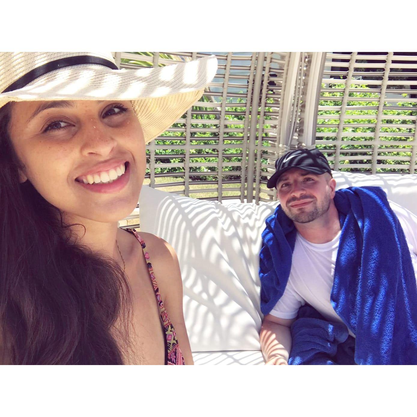 A lovely day by the pool in Punta Cana.