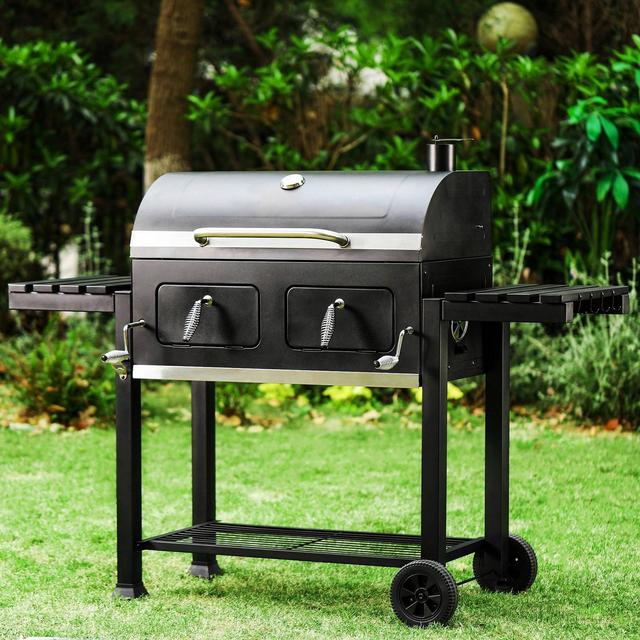 Captiva Designs Extra Large Charcoal Grill & Cooking Area E02GR005 Black