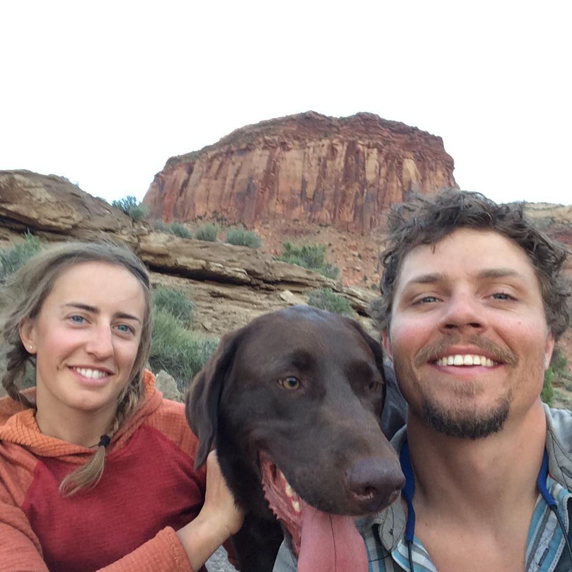 Family portrait with Bernie in Indian Creek, southern Utah.